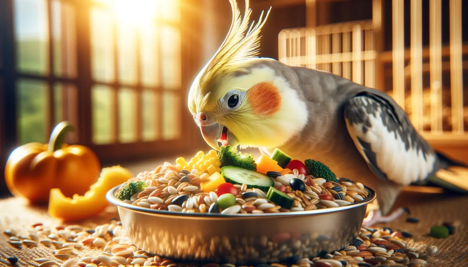 Alimentation équilibrée oiseau en cage