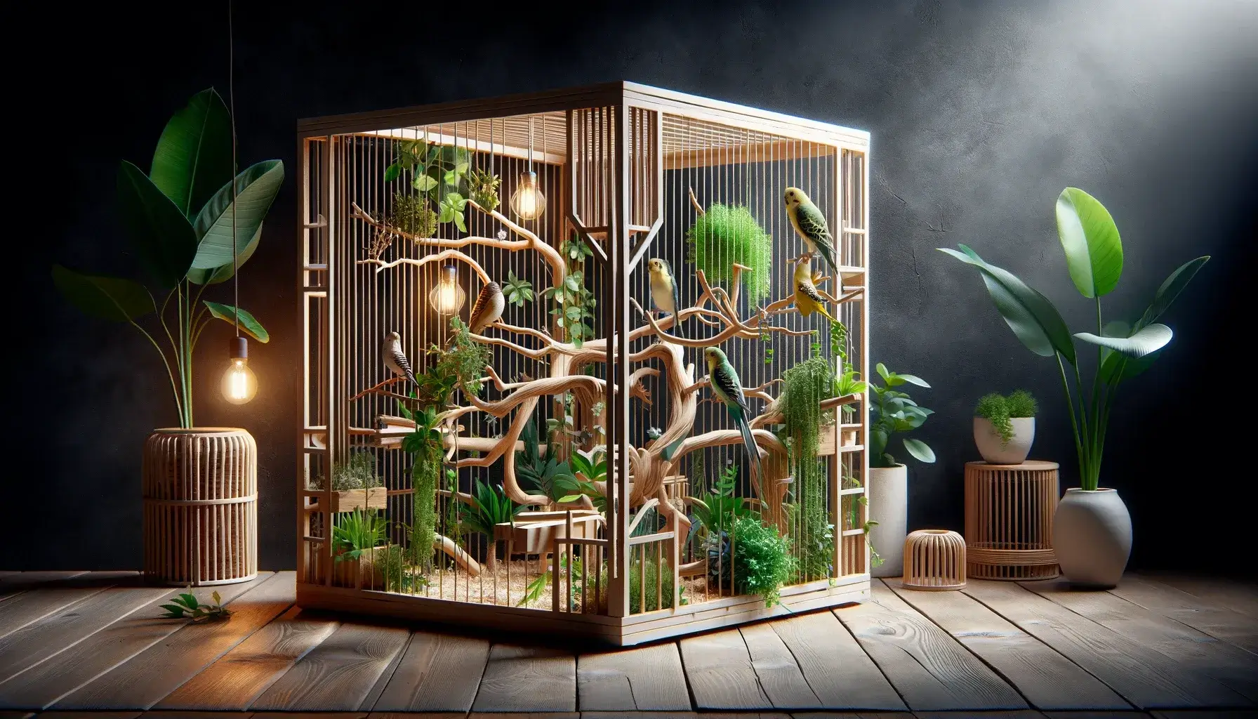 Aménagement d'une cage oiseau pour son bien-être