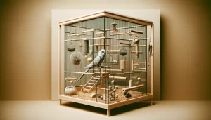 Aménagement d'une cage oiseau pour son bien-être