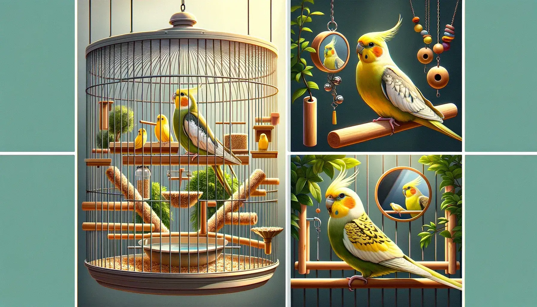 Aménagement d'une cage pour la santé de l'oiseau