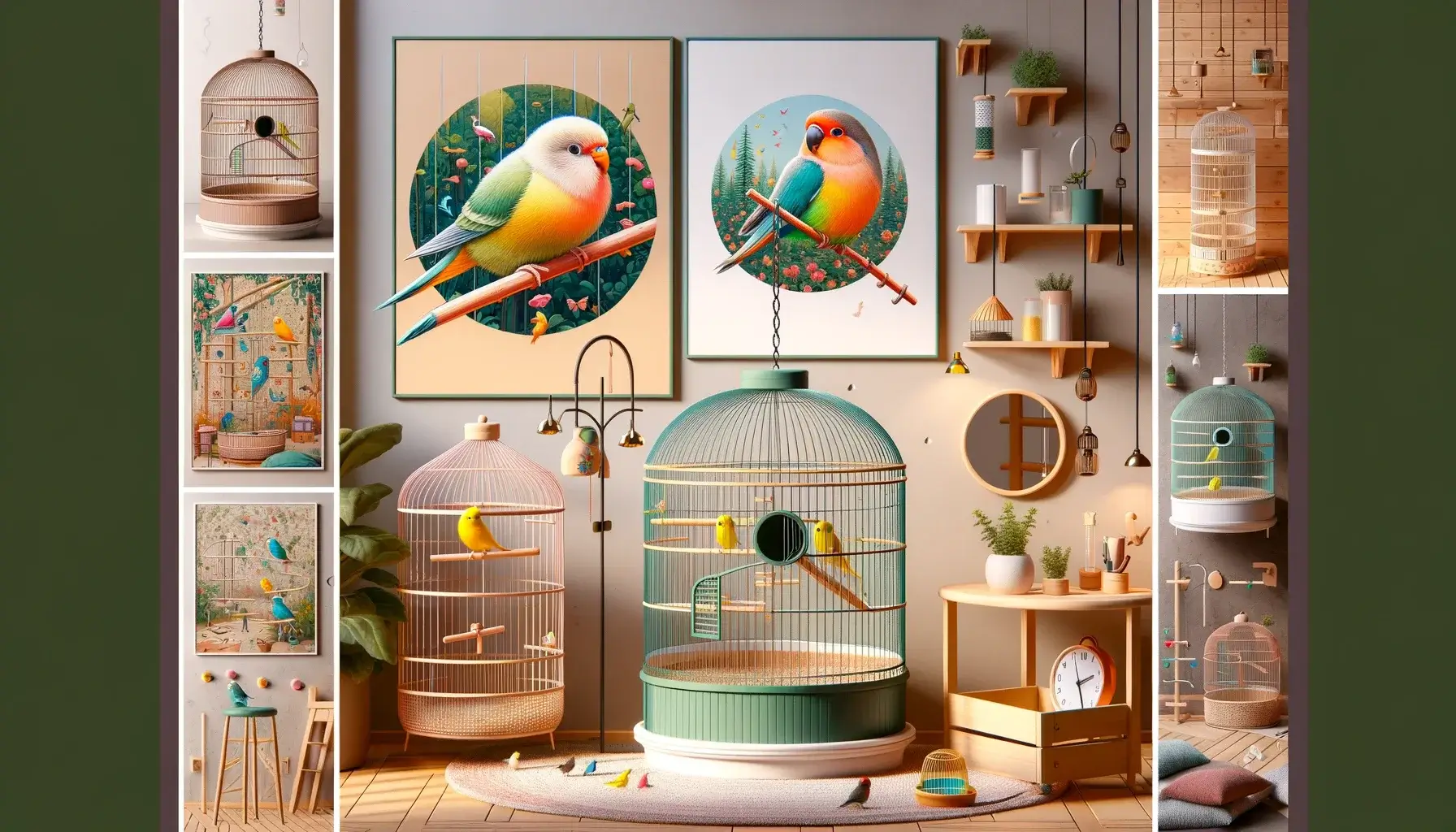 Aménager sa cage oiseaux