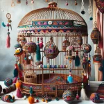 Décoration d'une cage oiseaux