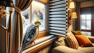 Oiseau pendant l'hiver