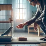 Gagner la confiance d'un oiseau timide