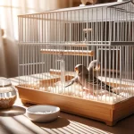 Hygiène d'un oiseau en cage