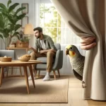 Jeu de cache-cache oiseau