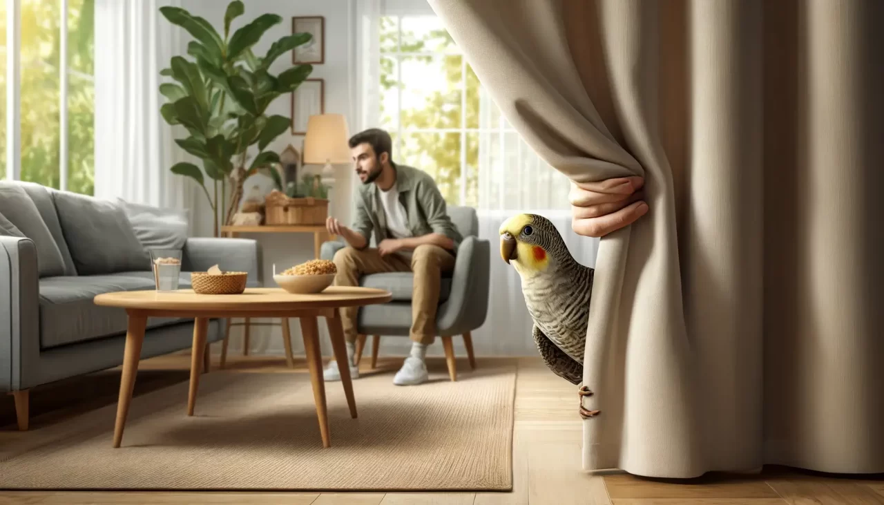 Jeu de cache-cache oiseau