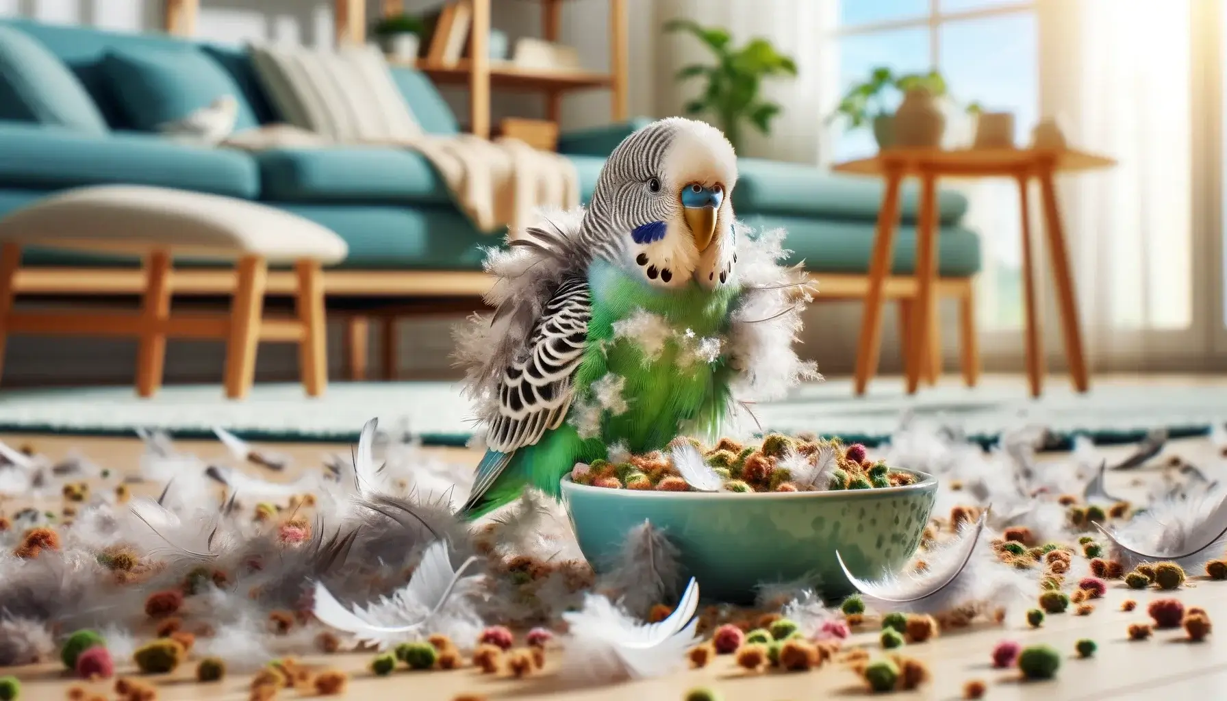 Oiseau qui mue