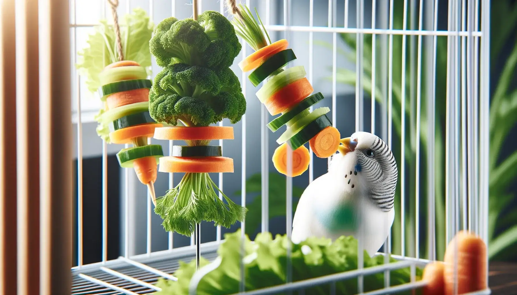 Nourriture fraiche pour oiseaux en cage