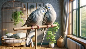 Oiseaux avec de belles plumes