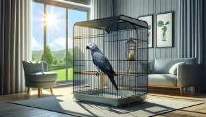 Oiseau qui profite du soleil