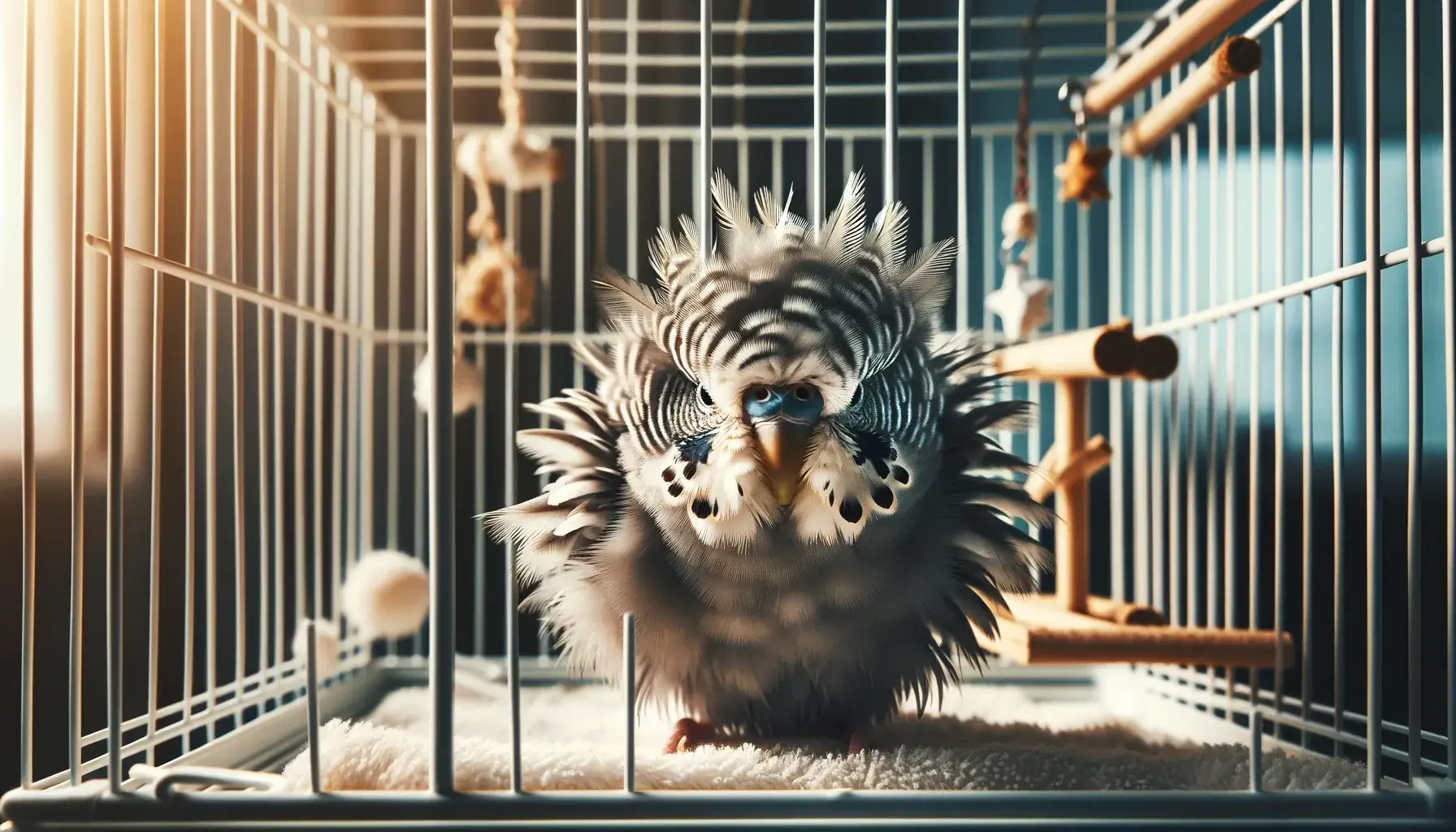 Oiseau stressé